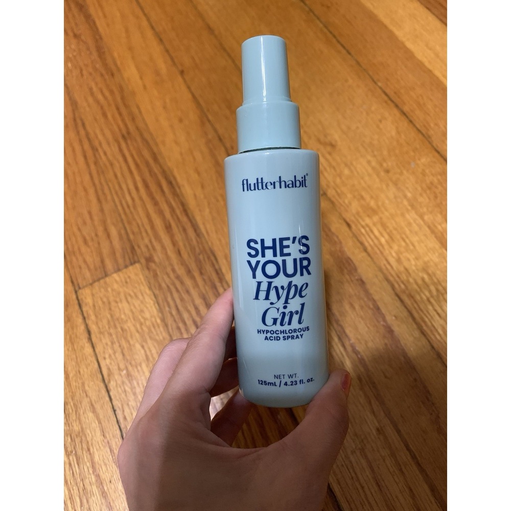 Flutter Habit She's Your Hype‎ Girl Hypochlorous Acid Spray New Full Size 4.23oz